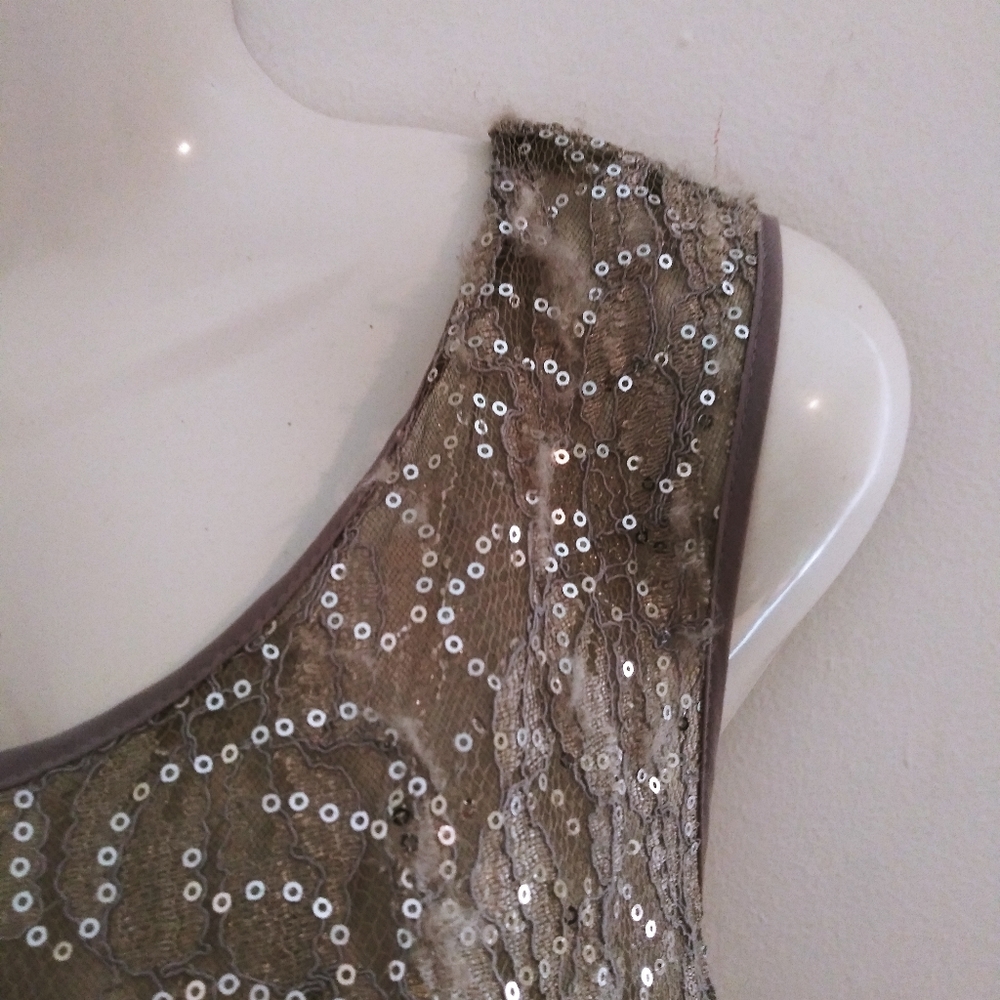 Silver evening maxi dress with sheer duster